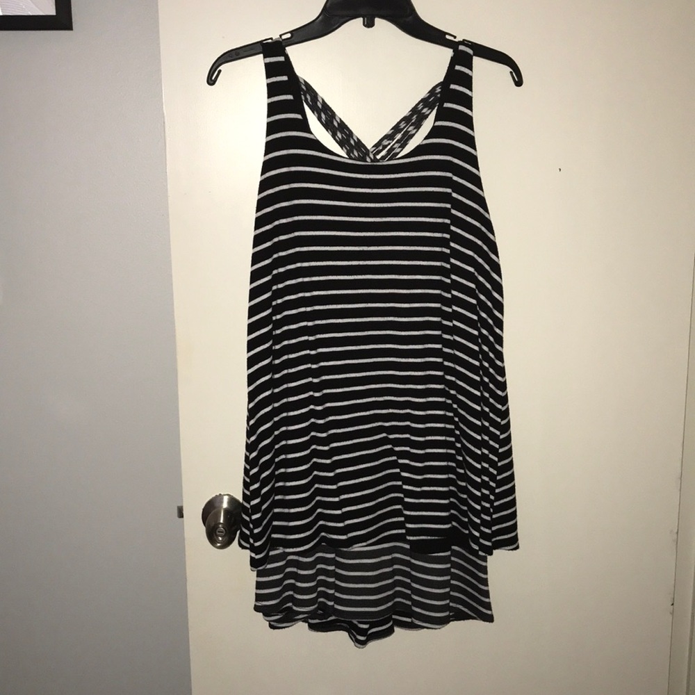 Striped swing dress